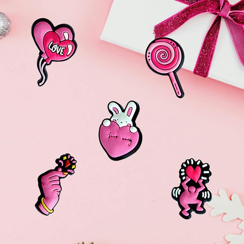 BULKITEM 25 Pcs Gamer, Summer, Nurse, Pink, Hunting, Black,USA american flag crocs,Shoe Charms, Cute Shoe Accessories Gifts Charms for Teens Kids Adults - Image 4